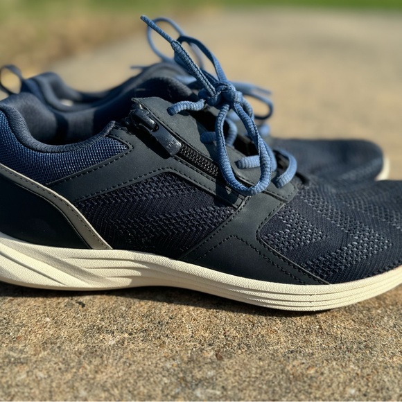 Navy Blue Patterned Sneakers - Picture 3 of 6